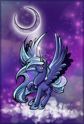 Size: 2777x4082 | Tagged: safe, artist:tomtu, princess luna, g4, female, moon, solo