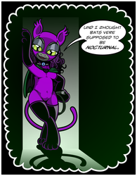 Size: 1280x1641 | Tagged: safe, artist:askbritanniamlp, oc, oc only, oc:britannia, oc:svelte, bat pony, pony, batwoman, bipedal, catwoman, comic, tumblr