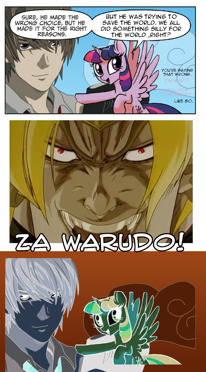 776909 Alicorn Death Note Dio Brando Female Jojos Bizarre