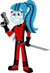 Size: 1124x1648 | Tagged: safe, artist:jewelsfriend, sonata dusk, equestria girls, g4, my little pony equestria girls: rainbow rocks, crossover, deadpool