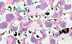 Size: 2560x1600 | Tagged: safe, artist:lunaboticmod, sweetie belle, g4, collage, cute, diasweetes, multeity, wallpaper