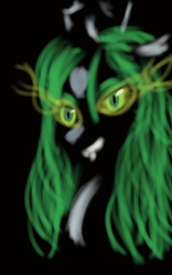 Size: 800x1280 | Tagged: dead source, safe, artist:theroyalprincesses, queen chrysalis, changeling, changeling queen, g4, female, solo