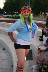Size: 2304x3456 | Tagged: safe, artist:serenitybaby, rainbow dash, human, g4, cosplay, high res, irl, irl human, photo