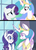 Size: 1100x1530 | Tagged: safe, artist:silbersternenlicht, screencap, princess celestia, rarity, g4, sweet and elite, duo, redraw, scene interpretation