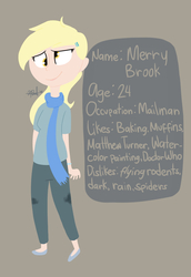 Size: 1235x1799 | Tagged: safe, artist:leetle-pink-fudge, derpy hooves, human, g4, humanized, reference sheet