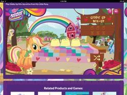 Size: 1024x768 | Tagged: safe, applejack, g4, derp, hasbro, rainbow power, wat