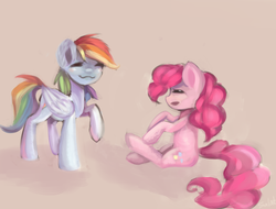 Size: 3000x2279 | Tagged: safe, artist:salatopony, pinkie pie, rainbow dash, g4, high res