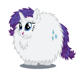 Size: 1200x1200 | Tagged: safe, artist:soobel, rarity, pony, unicorn, g4, excessive fluff, female, fluffy, simple background, solo, transparent background