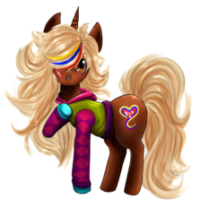 Size: 2799x3000 | Tagged: safe, artist:yuikz, oc, oc only, oc:nucita, pony, unicorn, hair over one eye, high res, horn, looking at you, mascot, simple background, solo, transparent background, unicorn oc, venezuela