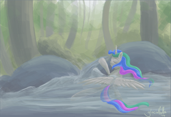 Size: 1326x908 | Tagged: safe, artist:glacialfalls, princess celestia, pony, g4, female, solo