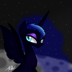 Size: 800x798 | Tagged: safe, artist:kayak94, nightmare moon, pony, g4, female, solo