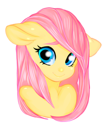 Size: 1280x1450 | Tagged: safe, artist:tesuai, fluttershy, anthro, g4, ambiguous facial structure, female, portrait, solo