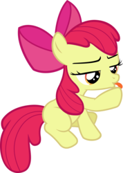 Size: 6000x8445 | Tagged: safe, artist:slb94, apple bloom, earth pony, pony, g4, absurd resolution, adorabloom, behaving like a cat, cuddly, cute, cuteness overload, cutest pony alive, cutest pony ever, daaaaaaaaaaaw, female, filly, foal, grooming, hnnng, horses doing horse things, licking, simple background, solo, transparent background, vector, weapons-grade cute