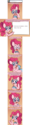 Size: 1022x4241 | Tagged: safe, artist:solar-slash, pinkie pie, earth pony, pony, ask pinkie pie solutions, g4, ask, book, comic, female, glasses, mare, solo, tumblr