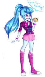 Size: 1352x2299 | Tagged: safe, artist:pizza-chan-oc-center, sonata dusk, equestria girls, g4, my little pony equestria girls: rainbow rocks, female, solo, sonataco, taco, taco tuesday, that girl sure loves tacos, that siren sure does love tacos