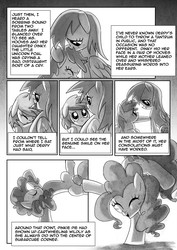 Size: 1200x1697 | Tagged: safe, artist:paradoxbroken, derpy hooves, dinky hooves, pinkie pie, pegasus, pony, comic:background pony, fanfic:background pony, g4, comic, female, mare