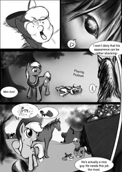 Size: 1063x1500 | Tagged: safe, artist:d-lowell, apple bloom, applejack, big macintosh, earth pony, horse, pony, comic:it's not my fault i'm a horse, g4, comic, horse-pony interaction, male, playing dead, stallion