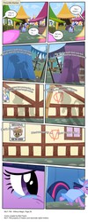 Size: 3391x8499 | Tagged: safe, artist:perfectblue97, button mash, princess celestia, twilight sparkle, alicorn, earth pony, pony, comic:without magic, g4, blank flank, comic, crying, earth pony twilight, implied tyrant celestia, race swap