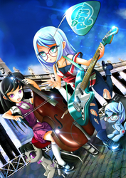 Size: 2000x2828 | Tagged: safe, artist:skyshek, octavia melody, oc, human, g4, cello, high res, human ponidox, humanized, humanized oc, musical instrument