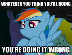 Size: 600x466 | Tagged: safe, screencap, rainbow dash, g4, image macro, meme