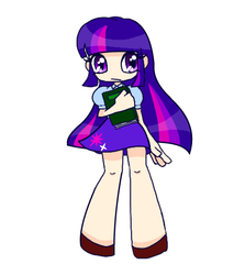 Size: 451x505 | Tagged: safe, artist:sea contact, twilight sparkle, equestria girls, g4, female, humanized, pixiv, solo