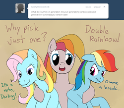 Size: 1000x873 | Tagged: safe, artist:ambrosebuttercrust, rainbow dash, rainbow dash (g3), toola-roola, ask toola roola, g3, g4, ask, generational ponidox, tumblr