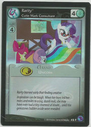 Size: 360x500 | Tagged: safe, enterplay, apple bloom, rarity, scootaloo, sweetie belle, g4, my little pony collectible card game, card, ccg, cutie mark crusaders