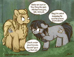 Size: 800x618 | Tagged: safe, artist:caycowa, dwarf, pony, duo, fili, kili, lord of the rings, ponified, the hobbit