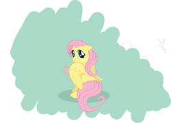 Size: 1841x1322 | Tagged: safe, artist:wreky, fluttershy, pegasus, pony, g4, female, solo