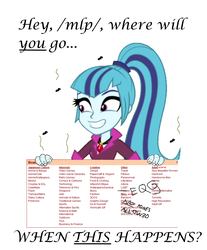 Size: 971x1173 | Tagged: safe, sonata dusk, equestria girls, g4, /mlp/, 4chan, 4chan screencap, bad edit, crappy art, equestria girls drama, meta, text