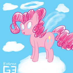 Size: 1100x1100 | Tagged: safe, artist:riokenng3, pinkie pie, g4, cute