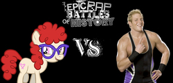 Size: 890x430 | Tagged: safe, twist, g4, epic rap battles of history, jack swagger, wwe