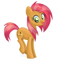 Size: 1743x1861 | Tagged: safe, artist:veliska, babs seed, g4, cutie mark, female, older, solo