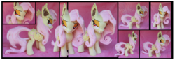 Size: 5067x1753 | Tagged: safe, artist:nazegoreng, fluttershy, g4, bedroom eyes, flutterbat, irl, photo, plushie, solo, sultry