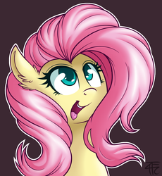Size: 783x851 | Tagged: safe, artist:php92, fluttershy, g4, female, looking up, open mouth, solo
