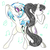 Size: 800x800 | Tagged: safe, artist:wryte, dj pon-3, octavia melody, vinyl scratch, pony, g4, alternate hairstyle, bipedal, butt bump, butt to butt, butt touch, dancing, music, newbie artist training grounds, sunglasses