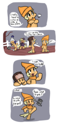 Size: 1050x2181 | Tagged: safe, artist:fauxsquared, applejack, g4, appletini, clothes, comic, pearjack, scarf