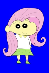 Size: 640x960 | Tagged: safe, fluttershy, equestria girls, g4, crayon shin-chan