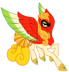 Size: 555x578 | Tagged: safe, artist:sakuyamon, artist:solratic, oc, oc only, oc:ho-oh, ho-oh, pegasus, poképony, pony, adoptable, eyeshadow, makeup, pokémon, ponified, ponymon, royalty, simple background, solo, transparent background