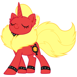 Size: 6000x6000 | Tagged: safe, artist:sakuyamon, artist:solratic, oc, oc only, flareon, poképony, pony, unicorn, absurd resolution, adoptable, solo