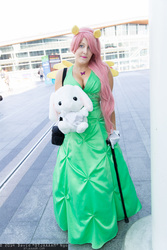 Size: 1365x2048 | Tagged: safe, fluttershy, human, g4, cleavage, cosplay, female, irl, irl human, photo