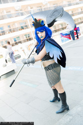 Size: 1365x2048 | Tagged: safe, princess luna, human, g4, cosplay, irl, irl human, midriff, photo