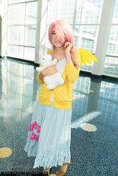 Size: 1365x2048 | Tagged: safe, fluttershy, human, g4, clothes, cosplay, irl, irl human, photo, sweater, sweatershy