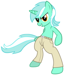 Size: 3544x4085 | Tagged: safe, artist:aborrozakale, lyra heartstrings, pony, g4, bipedal, clothes, female, high res, pants, simple background, solo, transparent background, vector