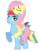 Size: 837x1060 | Tagged: safe, artist:dilemmas4u, fluttershy, rainbow dash, g4, female, fluttershy riding rainbow dash, half r63 shipping, male, ponies riding ponies, rainbow blitz, riding, rule 63, ship:flutterblitz, shipping, show accurate, simple background, straight, transparent background