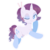 Size: 1280x1280 | Tagged: dead source, safe, artist:hawthornss, part of a set, rarity, g4, alternate hairstyle, clothes, female, simple background, socks, solo, transparent background