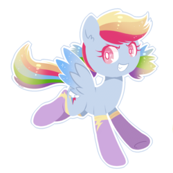 Size: 1280x1280 | Tagged: dead source, safe, artist:hawthornss, part of a set, rainbow dash, g4, alternate hairstyle, clothes, female, simple background, socks, solo, transparent background