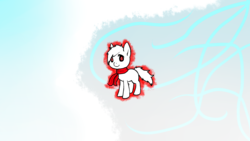 Size: 2048x1152 | Tagged: safe, oc, albino, clothes, ponified, scarf