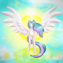 Size: 1000x1000 | Tagged: safe, artist:yummiestseven65, princess celestia, pony, g4, female, solo