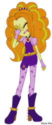Size: 2000x4767 | Tagged: safe, artist:mixiepie, adagio dazzle, equestria girls, g4, my little pony equestria girls: rainbow rocks, adagio cringedazzle, boots, facepalm, female, shoes, simple background, solo, transparent background, vector